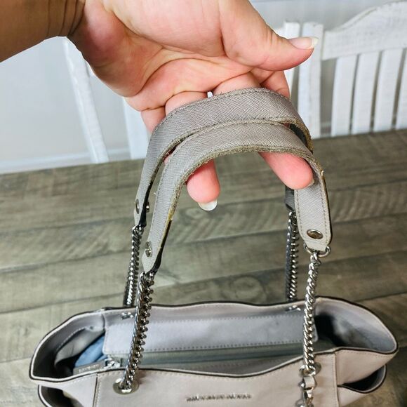 Michael Kors Jet Set‎ Travel Large Chain Shoulder Bag (Optic White) - Picture 3 of 9